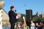 Councillor Struan Mackie addressing Castletown Gala, 30 June 2018