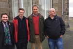 Councillors Struan Mackie, Callum Smith and Andrew Sinclair with Edward Mountain MSP